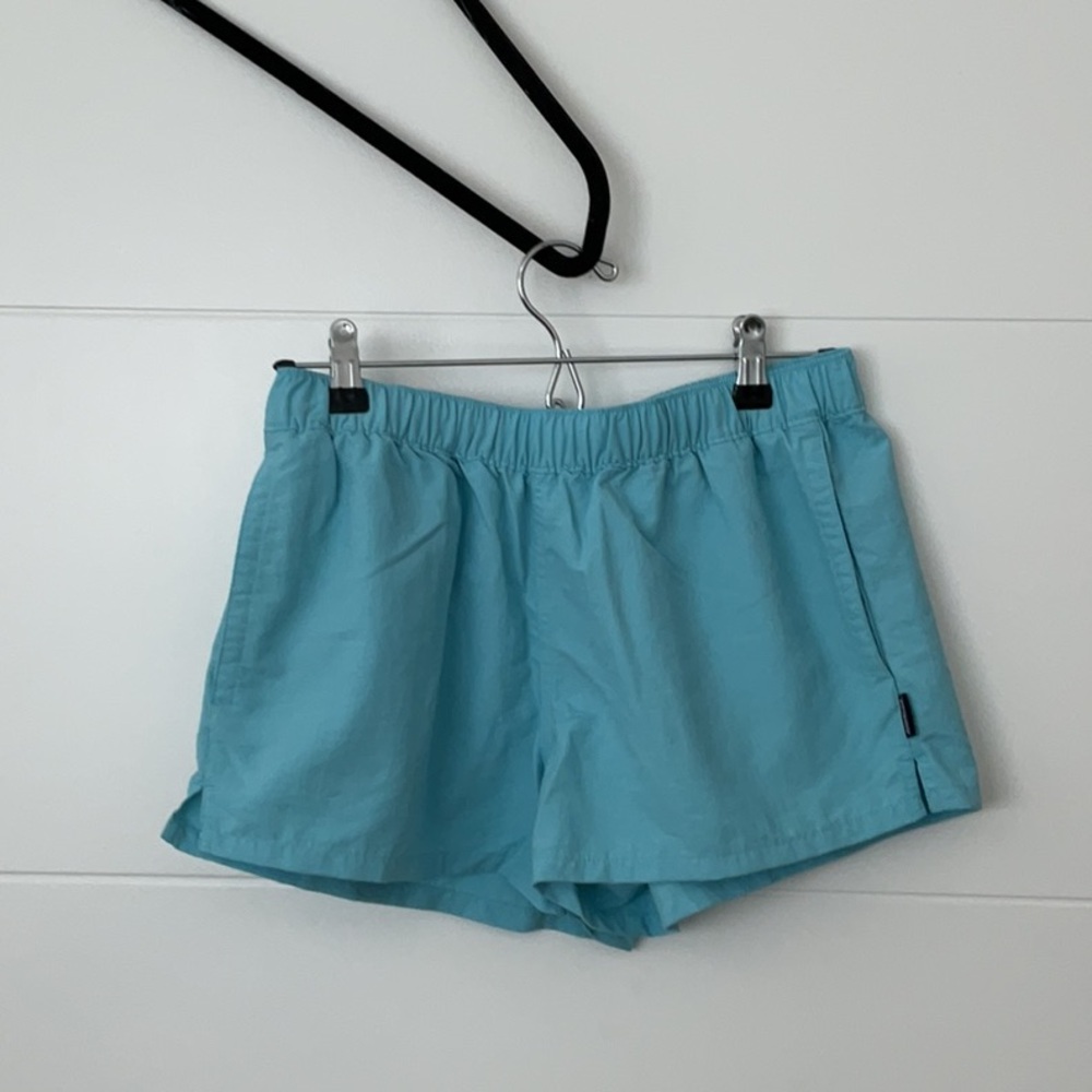 Patagonia Blue Athletic Shorts Lightweight Elastic Waist